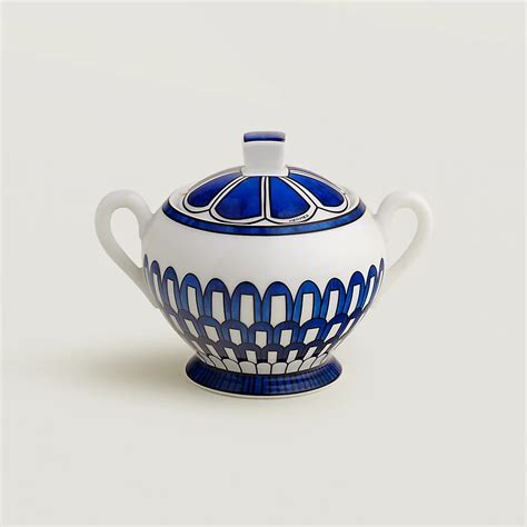 hermes bleus d ailleurs china|Bleus d'Ailleurs sugar bowl .